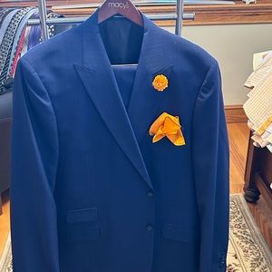 Paul Fredrick pinstripe suit